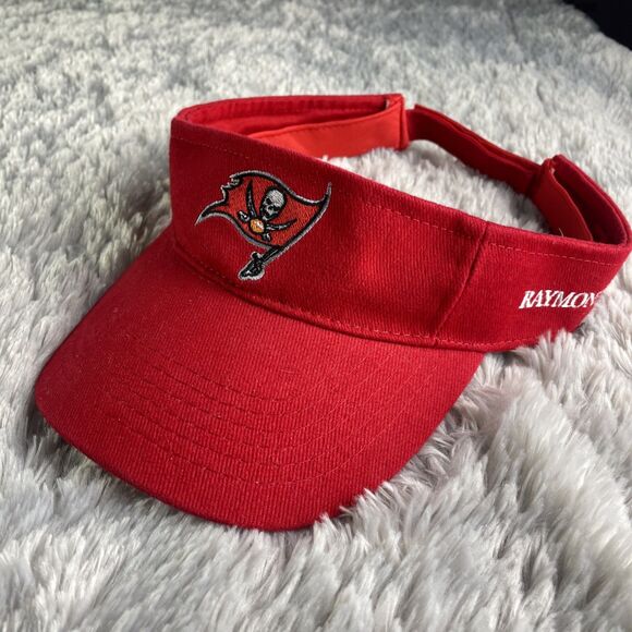 Tampa Bay Buccaneers Visor Red Adjustable Strapback Bucs NFL Football SGA - Picture 1 of 8